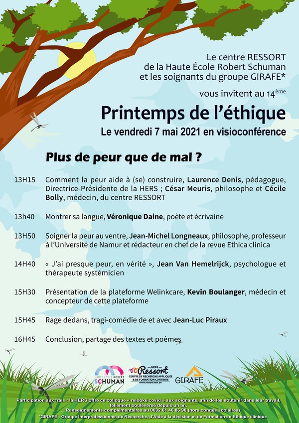 Affiche du Printemps de l'Éthique 2021