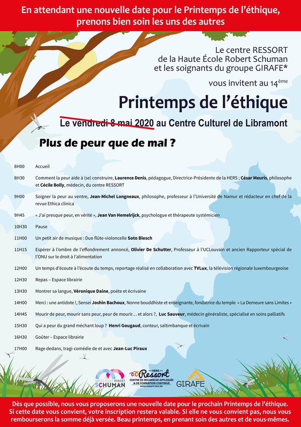 Affiche du Printemps de l'Éthique 2021