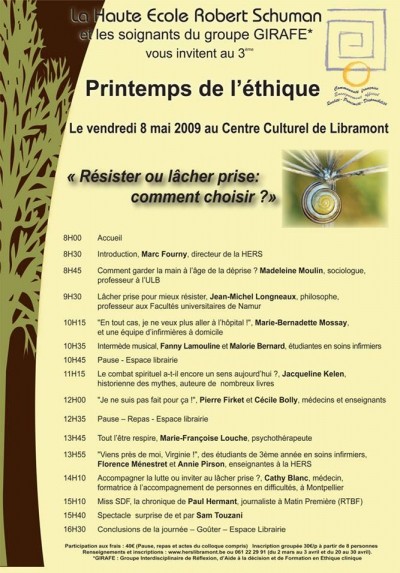 Affiche du Printemps de l'Éthique 2021