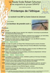 Affiche du Printemps de l'Éthique 2021